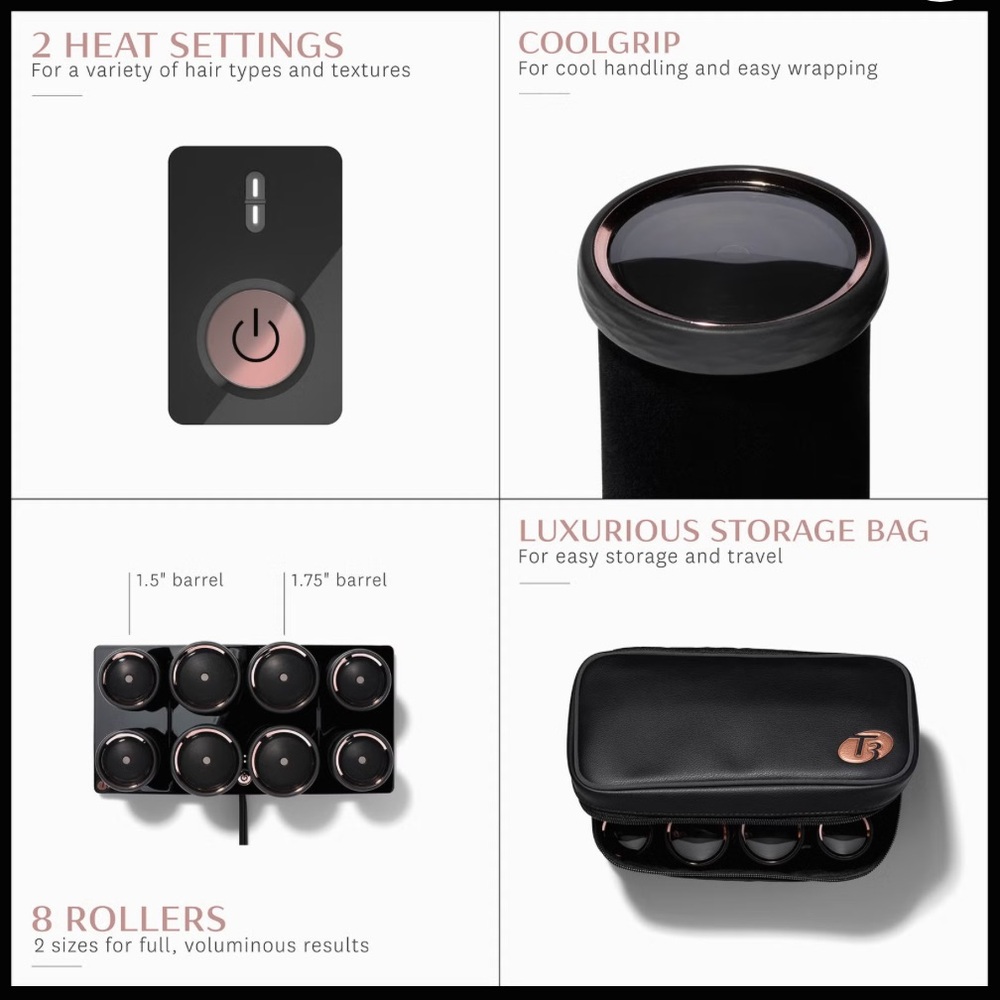 T3 Black Hair Styling Tools for Voluminous Curls